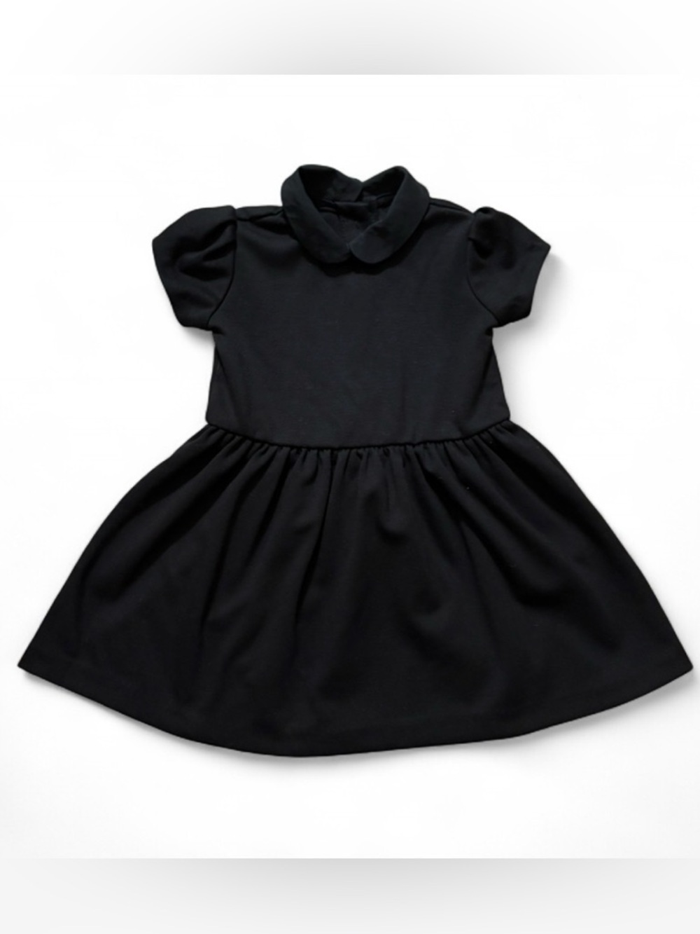 Ralph Lauren Short-Sleeve Formal Dress in Black